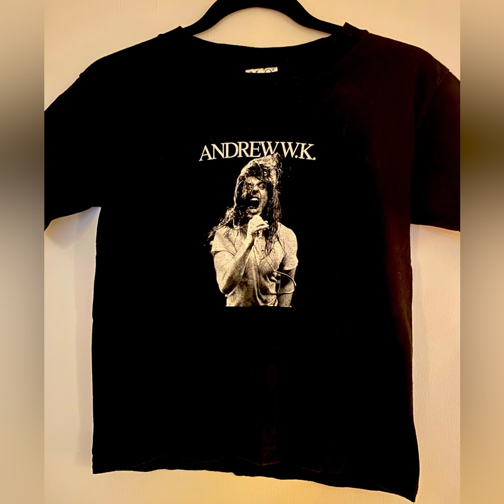Andrew WK shirt.  Vintage party hard rock shirt.